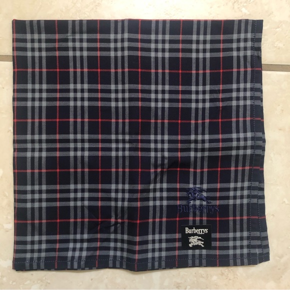New Burberry London Handkerchief Scarf Pocket Square Classic Plaid Nova Check - Picture 1 of 3